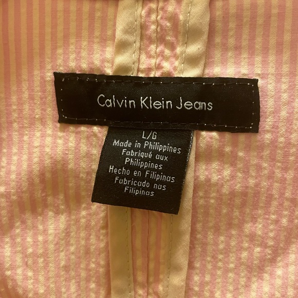 Calvin Klein beautiful stripped, front button, 3 button, outside pockets - Picture 4 of 8